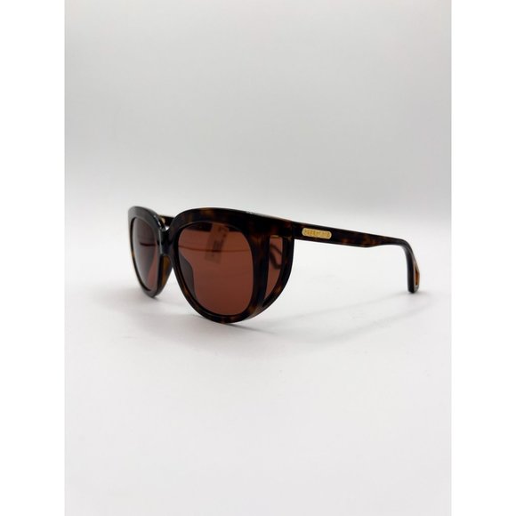 Gucci Ladies GG0468S 002 57 Cat Eye Sunglasses Brown Full-Rim Acetate - Picture 14 of 15